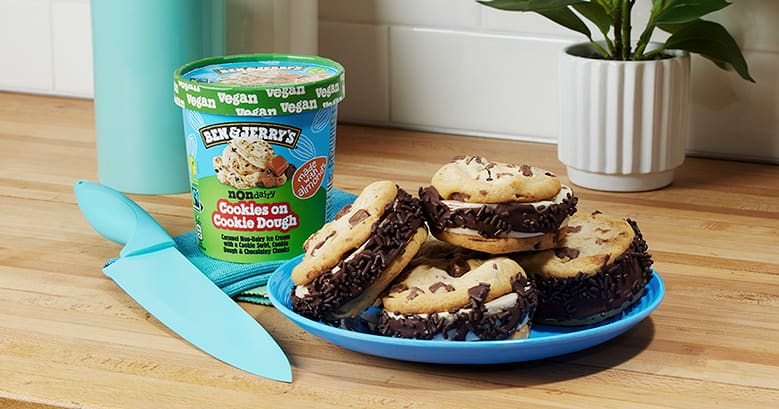 Cookies On Cookie Dough Sandwich