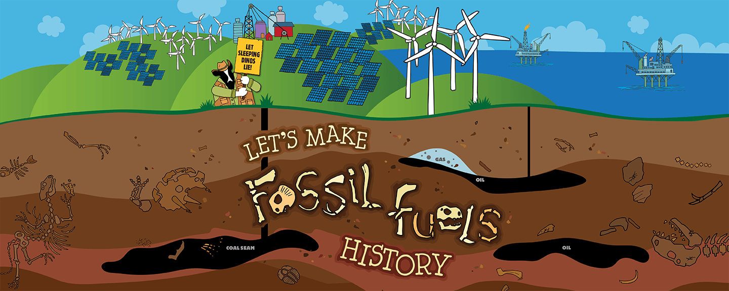 Let's Make Fossil Fuels History banner